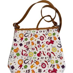 Carpisa Italia Crossbody Vegan Leather Bag Lucky Charms Superstition Magic Italy